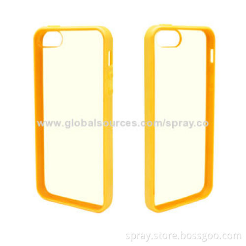 Dual Injection TPU PC Cases for iPhone 5S, Different Colors Available